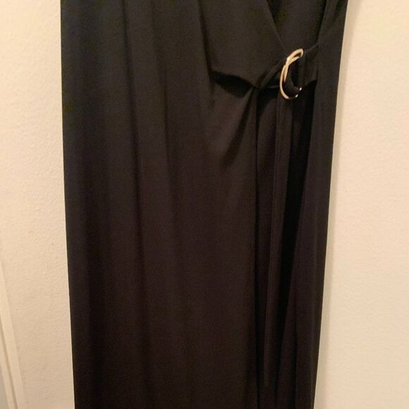 Ann Taylor Sleeveless Wrap Dress Black Small - Picture 7 of 16